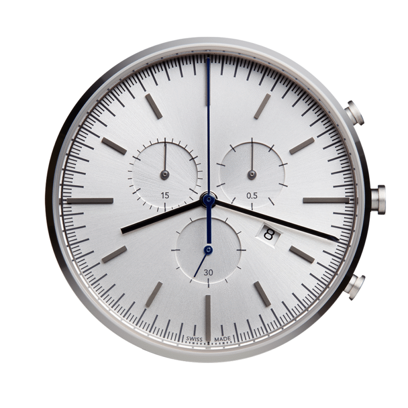 M42 PreciDrive chronograph watch in polished steel